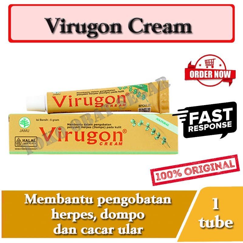Virugon Cream Mengobati Herpes Dompo dan Cacar Air