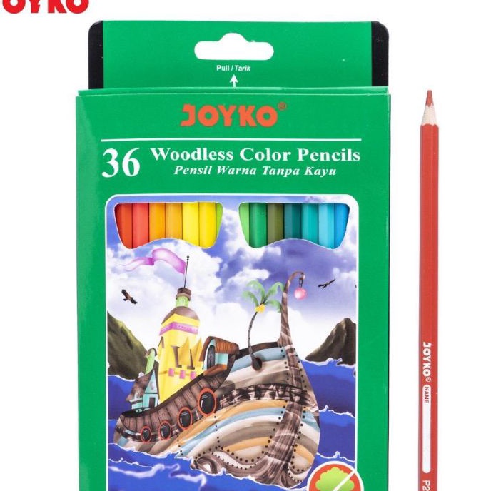 

Flash Sale Pensil Warna Joyko 36 Panjang 122 1set