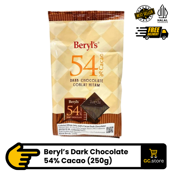 

Beryl's Beryls Coklat 54% Cacao Dark Chocolate 250g