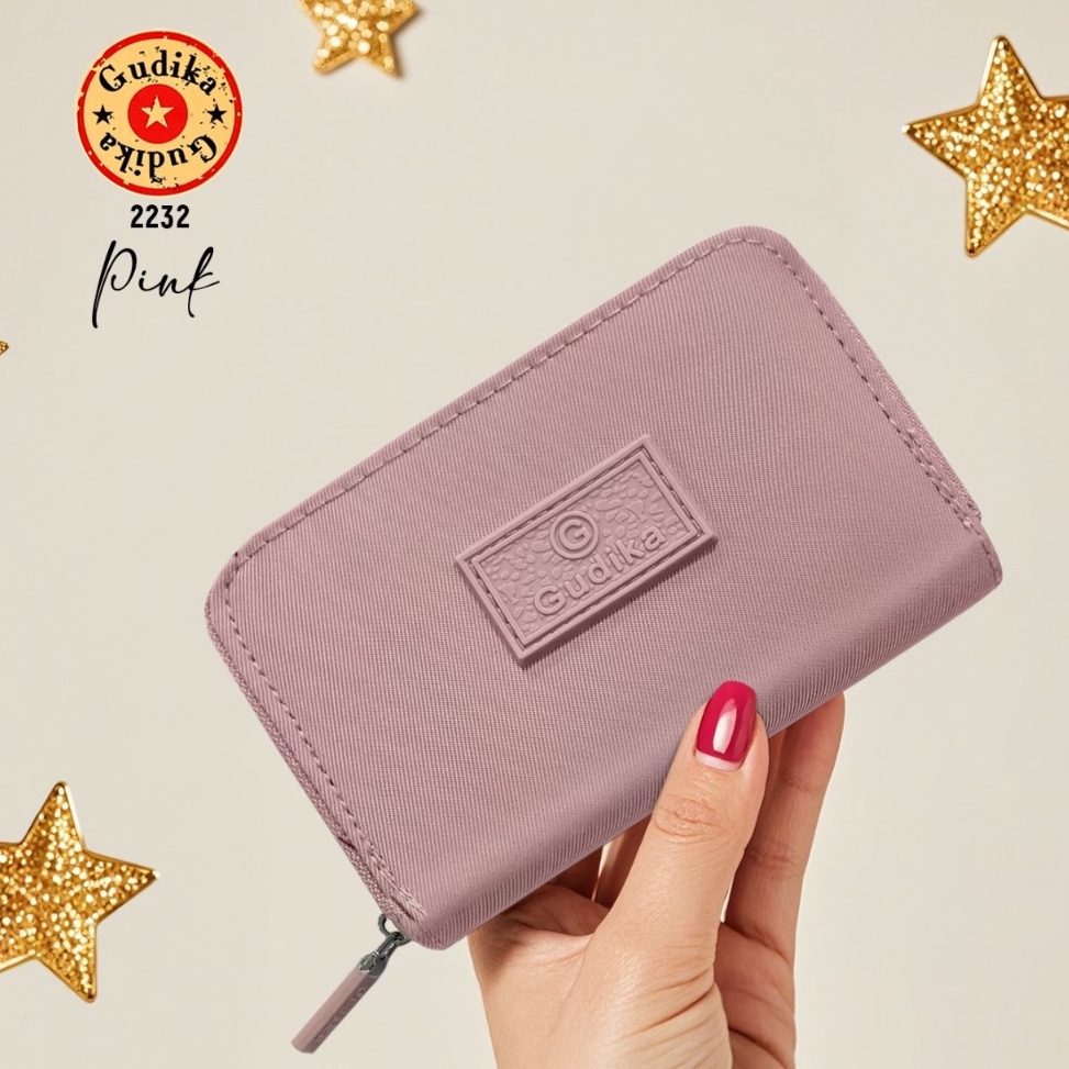 Lagi Tren GUDIKA 2232 Original  Dompet Wanita Waterproof Dompet Uang Dompet Kartu Dompet Pendek 1 Se