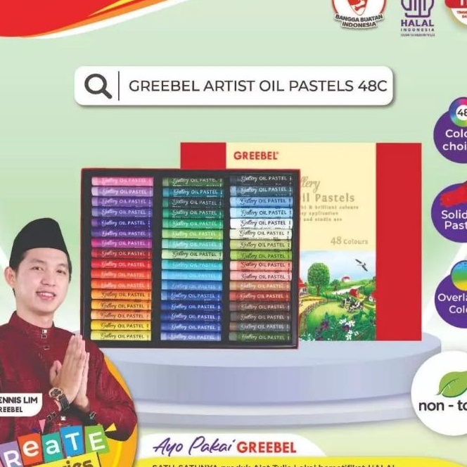 

KP8 Greebel Artist Oil Pastel Crayon 48C Crayon Greebel 48 warna