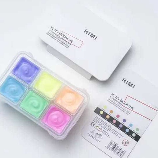 

Diskon Miya himi gouache glow in the dark 6clr x 23ML