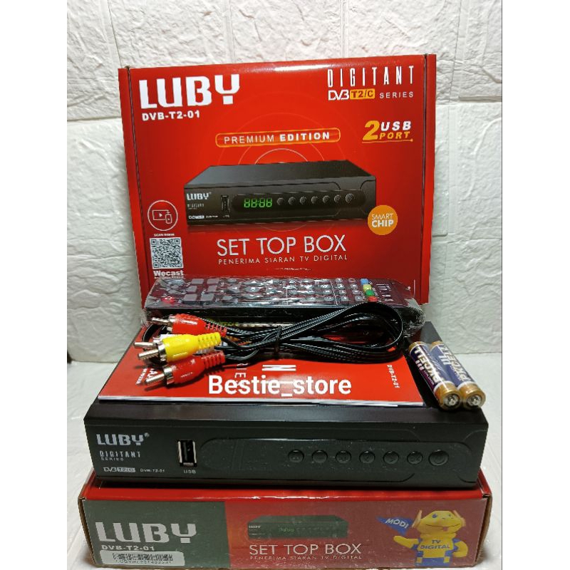 Stb Luby T2-01 Penerima Siaran digital Tv_stb Luby terbaik murah
