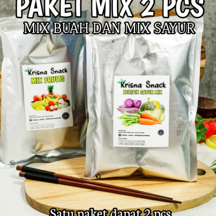 

BONUS MENARIK PAKET MIX KERIPIK 2 PCS MIX BUAH DAN MIX SAYUR FOIL KERIPIK NANGKAAPELNANAS MADUSALAKPISANGOKRAWORTELEDAMAMEKENTANGJAG MANISUBI UNGUUBI MADU