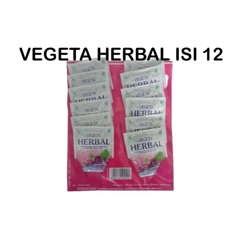

Vegeta Herbal Suplement Serat Rasa Anggur&Jeruk isi 12 Sachet
