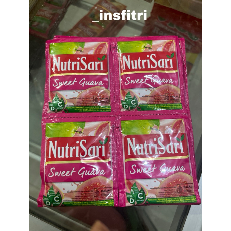 

Nutrisari Sweet Guava 1 Renceng