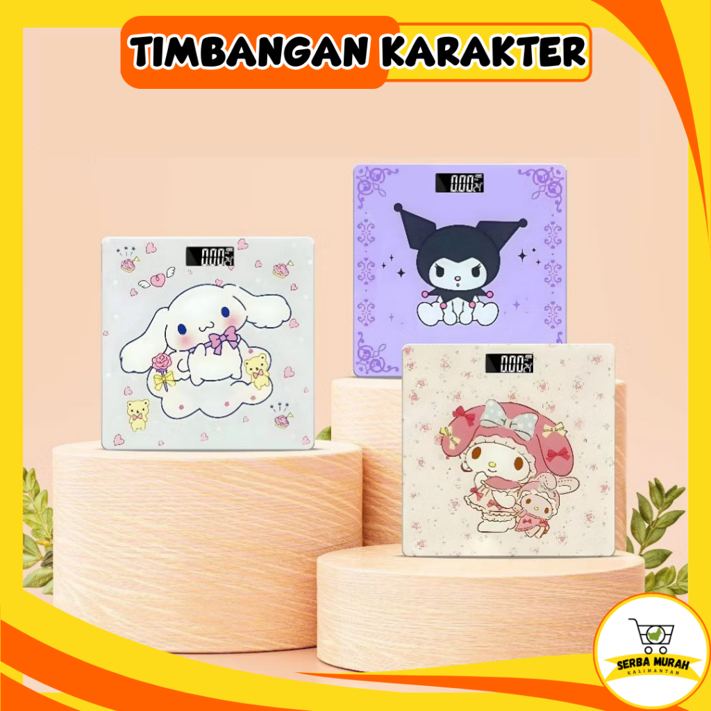 TIMBANGAN BADAN DIGITAL KARAKTER | TIMBANGAN BERAT BADAN LED | TIMBANGAN BADAN MAKS 180 KG | TIMBANG