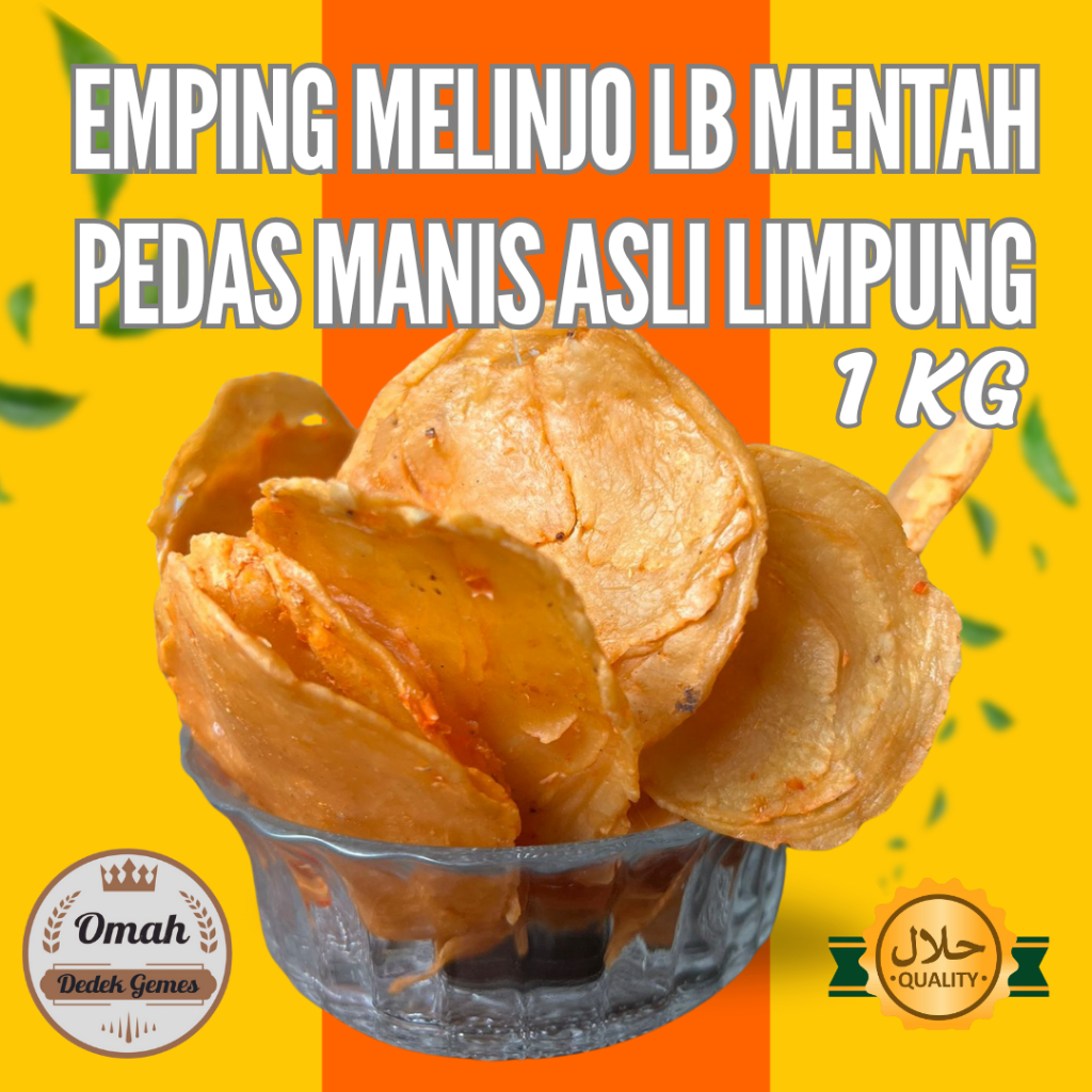 

EMPING MELINJO MENTAH PEDAS MANIS LB 1KG SIAP GORENG KUALITAS SUPER ASLI PRODUKSI LIMPUNG