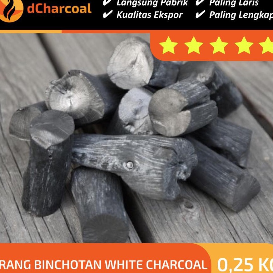 DISKON BOMBASTIS Arang Kayu Putih Binchotan Kalimantan White Charcoal BBQ