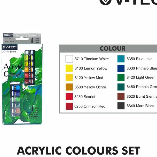

FG2 Cat Acrylic Colours Set VTec 6ml12W 1set12wrn