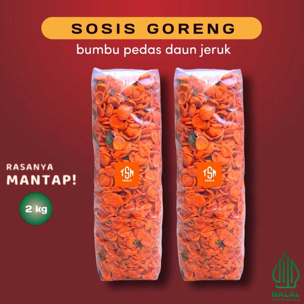 

Sosreng 2 KG Bumbu Gurih Pedas Daun Jeruk / Sosis Goreng Bumbu Special Pedas