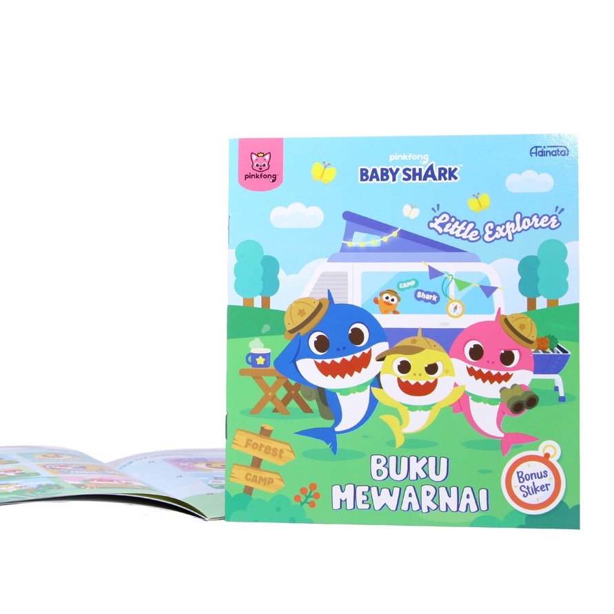 

KP8 Baby Shark Coloring Book S 243414 Buku Mewarnai Buku Aktivitas anak Adinata