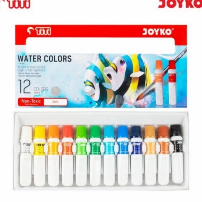 

KP8 Cat AirWater colour 12 warna Joyko TiTi WAC6ML12C 1set12warna