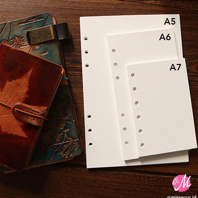 

GARANSI PRODUK LOOSE LEAF A7 6 HOLES 8 GSM KERTAS FILE BINDER