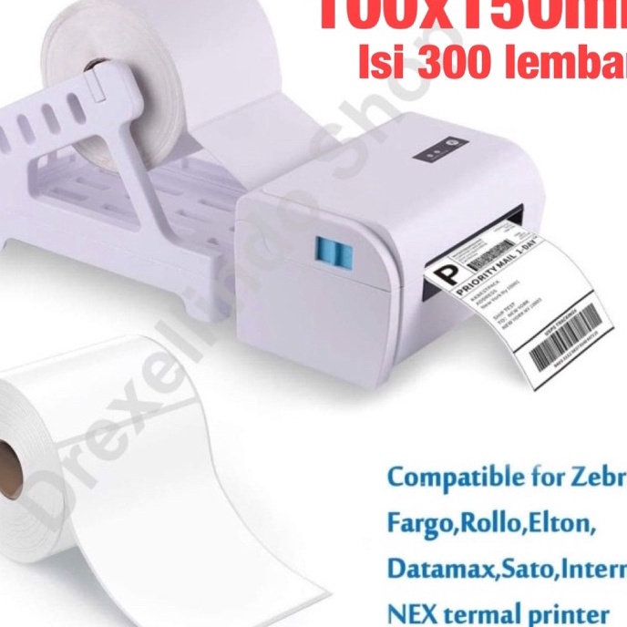 

Boom Kes Thermal Label Stiker Barcode GAP Ukuran 1x15mm 1x15 1mm isi 25 3 Lembar Per 1 Roll