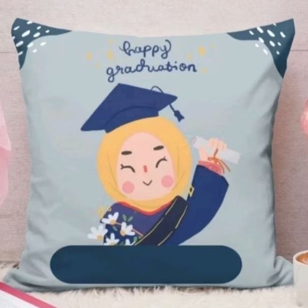 Bantal Graduation / Souvenir Bantal Foto / Bantal Foto Printing Custom / Souvenir Bantal