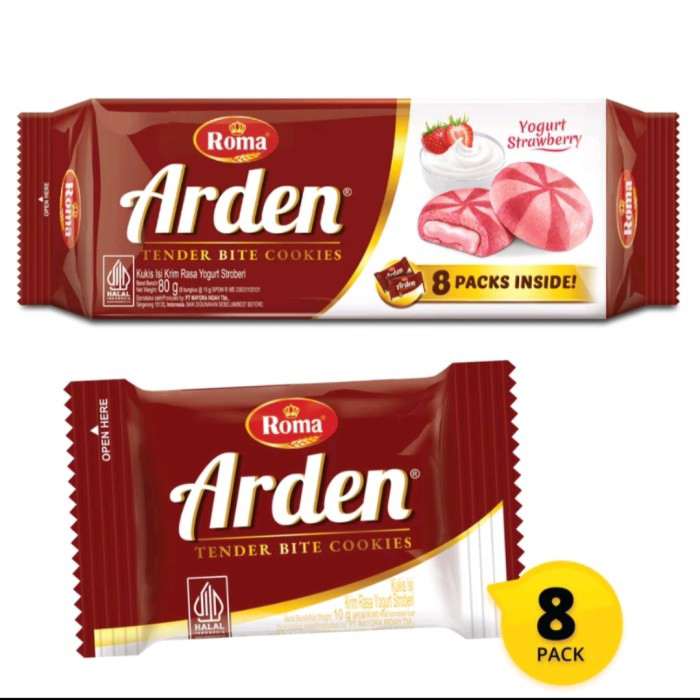 

Roma arden biskuit yoghurt strawberry 80 gram