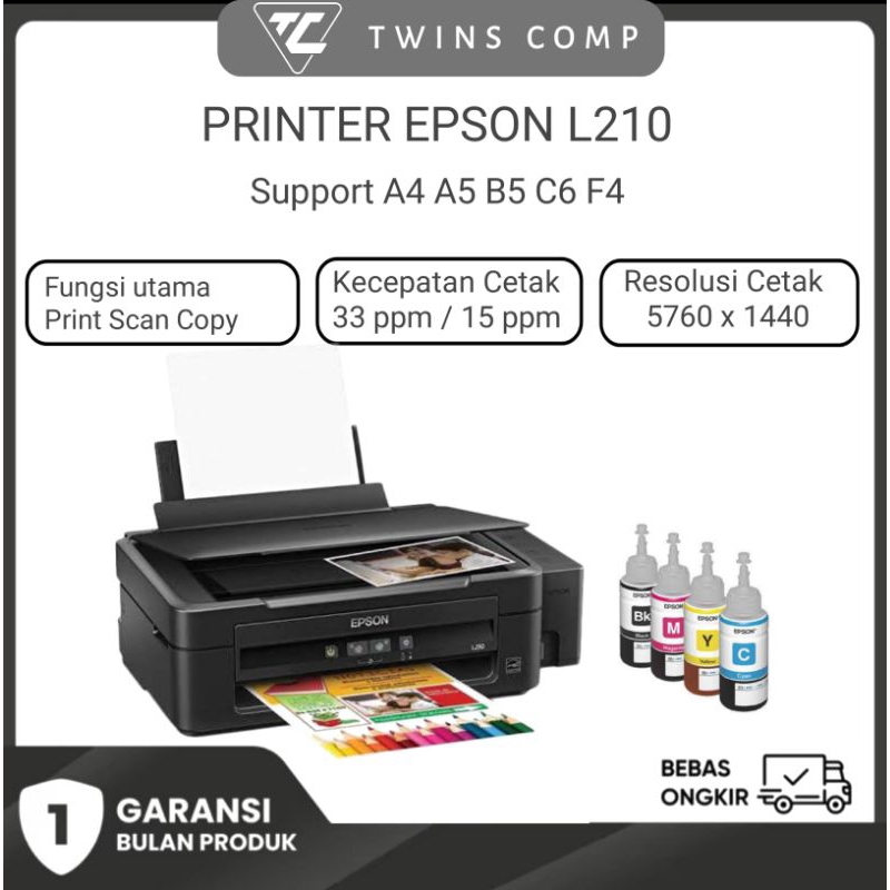Printer Epson L210 Print Scan Copy