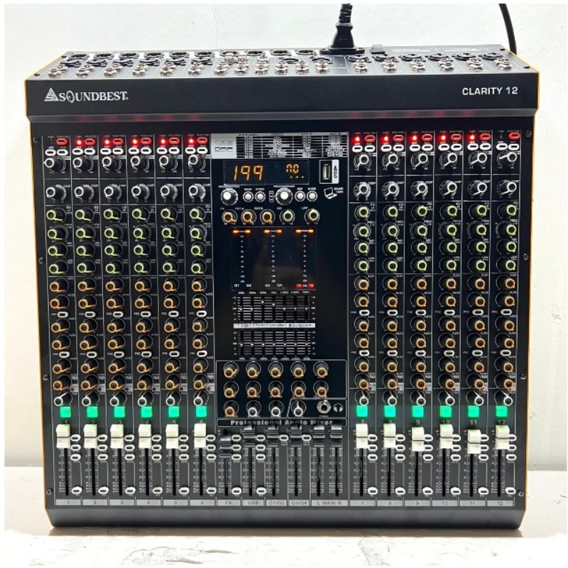 Mixer Soundbest Clarity 12 Original Mixer Bluetooth 12 Channel