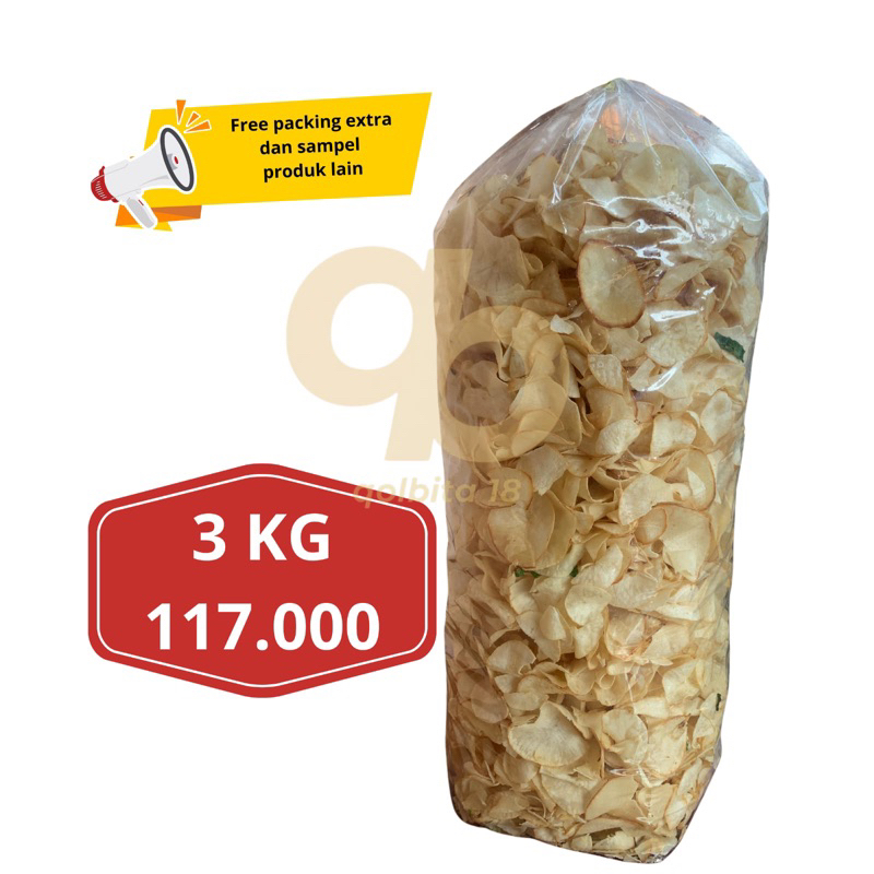 

3KG KERIPIK SINGKONG GURIH SNACK PERBALL BALL GROSIR