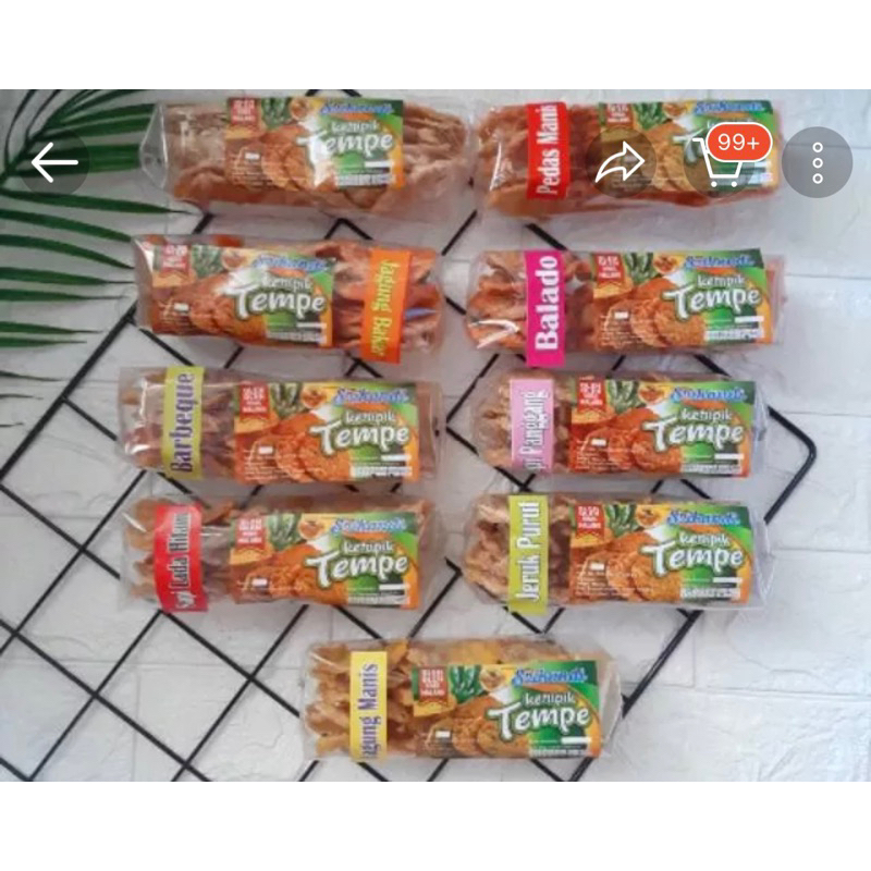 

KERIPIK TEMPE RASA KHAS MALANG 100 Gram