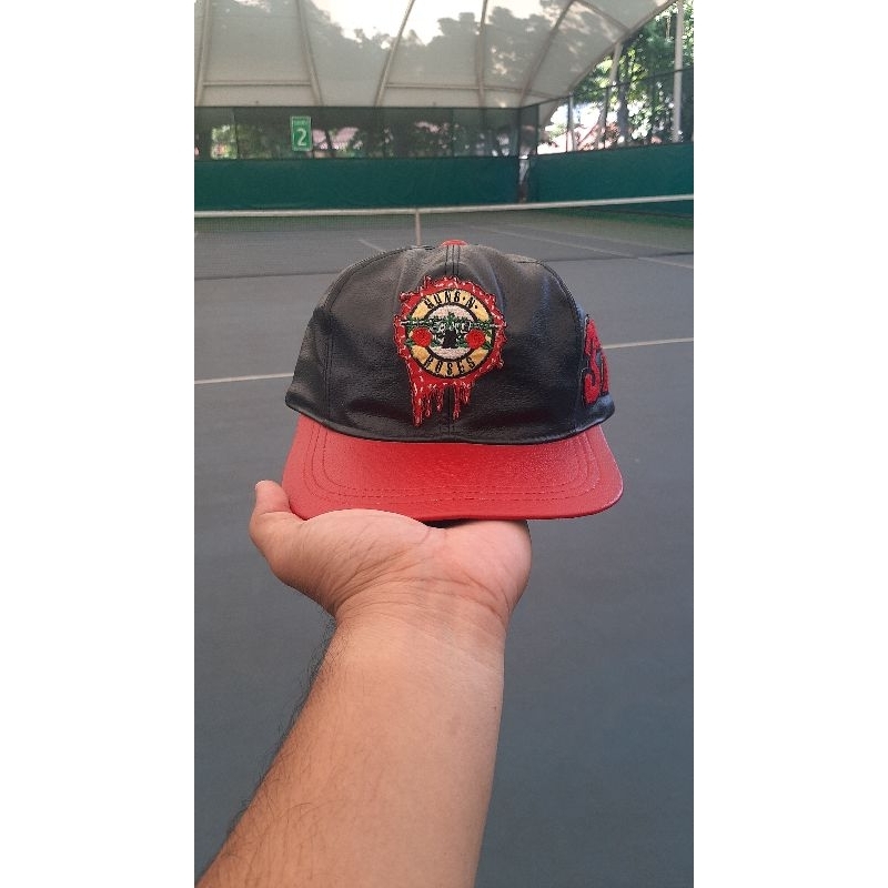 TOPI VINTAGE KULIT BAND GUNS N ROSES