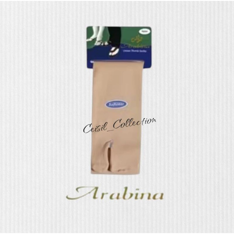 ARABINA Kaos Kaki Wanita Muslim Jempol (Thumb Sock) Sebetis By Mundo - Kaos Kaki Hijab Jempol Sebeti