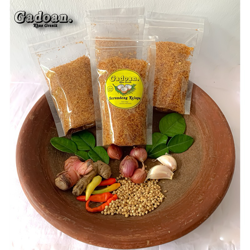 

Serundeng Kelapa Gresik Original (50gr) Termurah Gadoan.Khasgresik