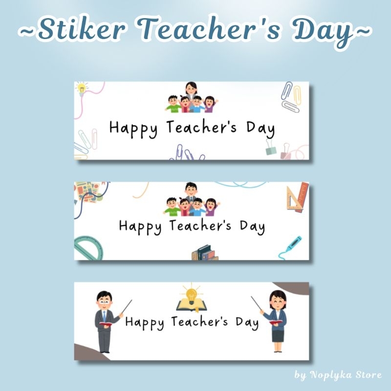 

Stiker Label Buket Bouquet Teacher's Day Selamat Hari Guru