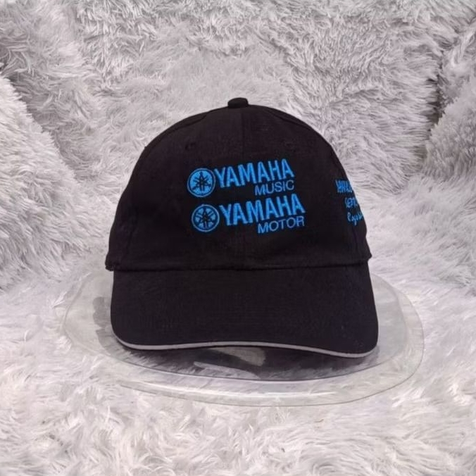 Topi yamaha motor & music vintage black