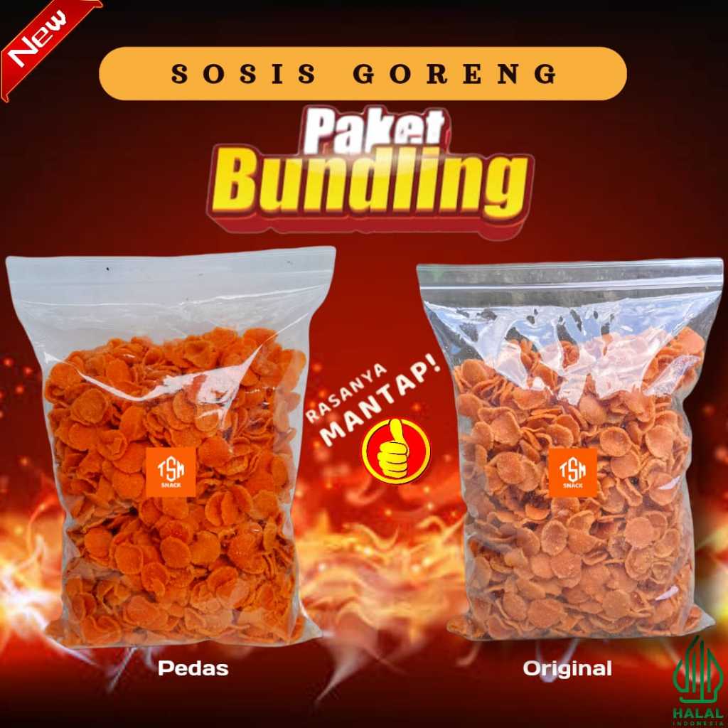 

BUY 1 GET 1 !! Sosreng Bumbu Special Pedas Gurih Daun Jeruk / Sosis Goreng Bumbu Special