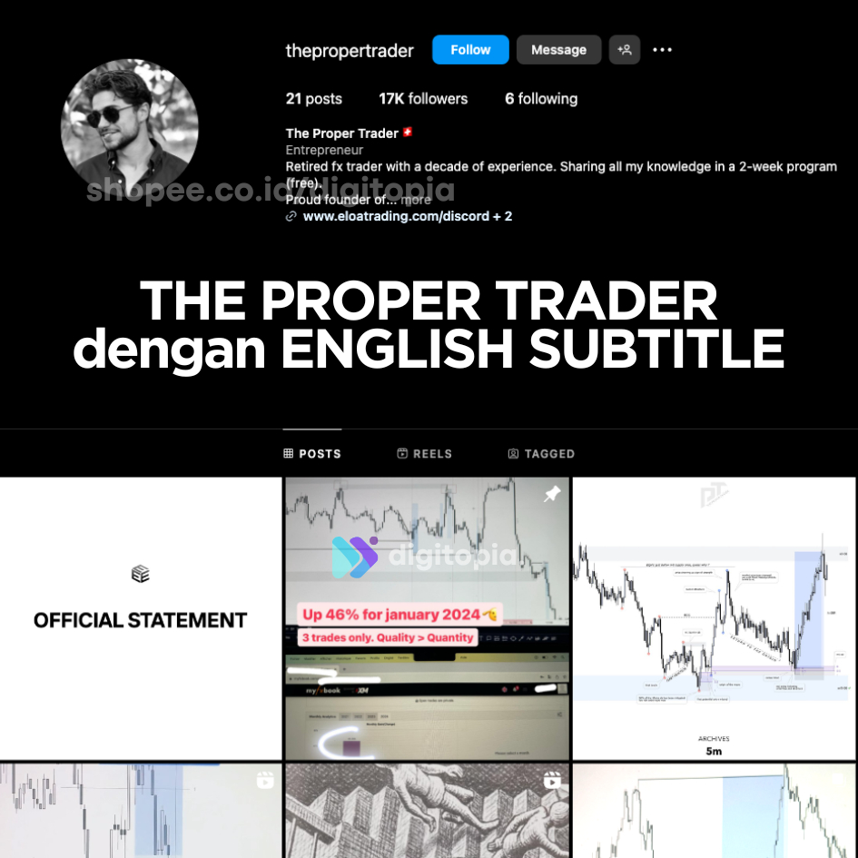 The Proper Trader Video Course – Teknik Institusi untuk Forex Trader Profesional