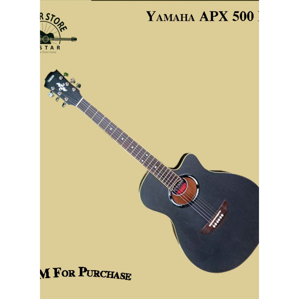 Yamaha Apx 500ii akustik elektrik with preamp EQ-7545R langsung bisa dimainkan murah berkualitas fin