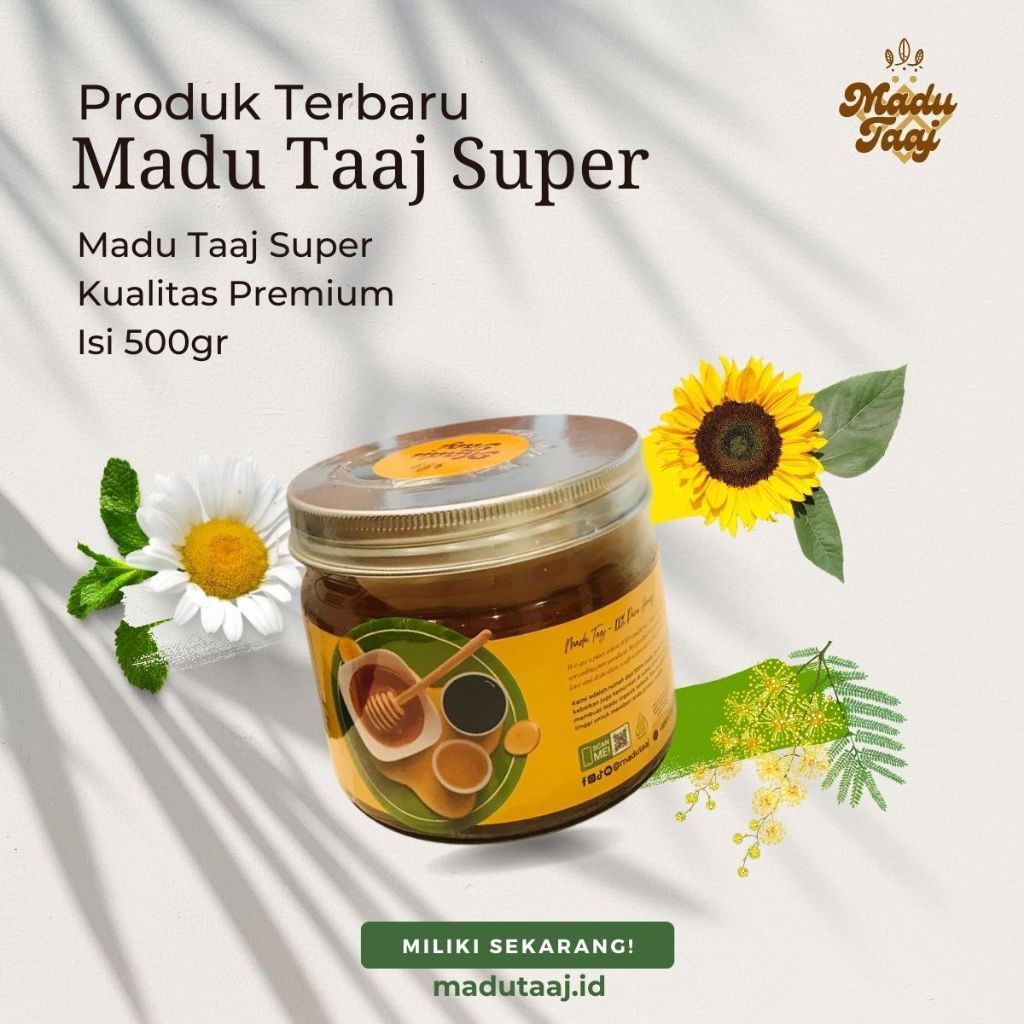 

Madu Taaj Super 500gr Kemasan Jar