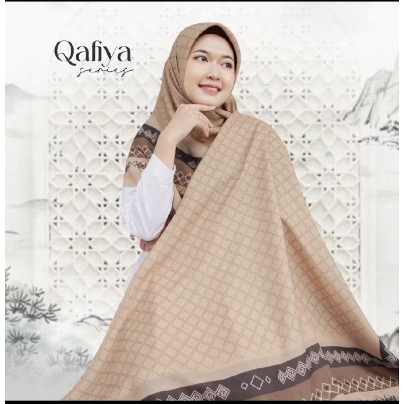 Hijab/Kerudung Jumbo Segi Empat Ukuran 140x140 Motif Syar'i Qafiya Series