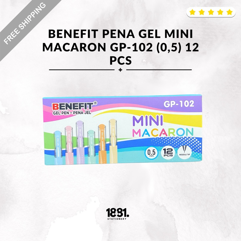 

Pulpen Gel Benefit Mini Macaron Gp-102 | Pulpen Benefit Hitam (0,5) | Pulpen Benefit 1 Pack