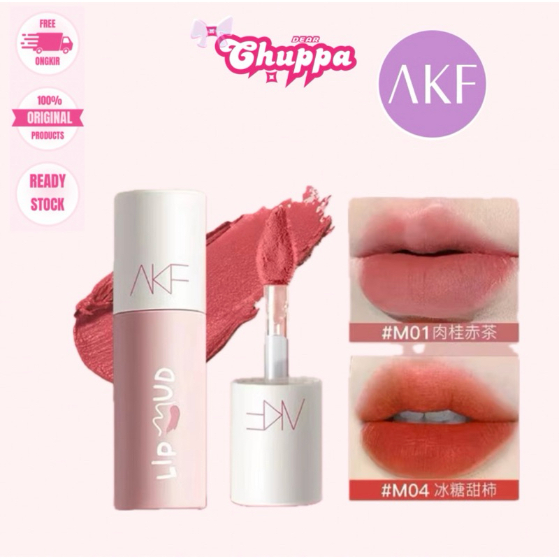 [READY] AKF Lip Mud Velvet Matte Lipstick