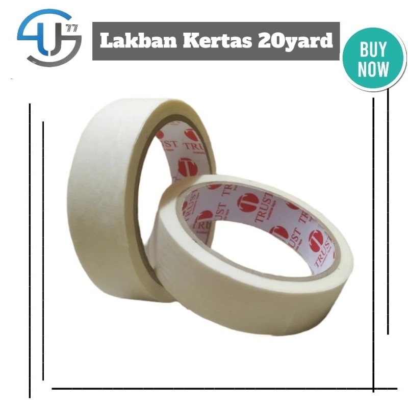 

US456 Lakban Kertas Masking Tape Nachi Daimaru 24mm By Toko Haji Usman