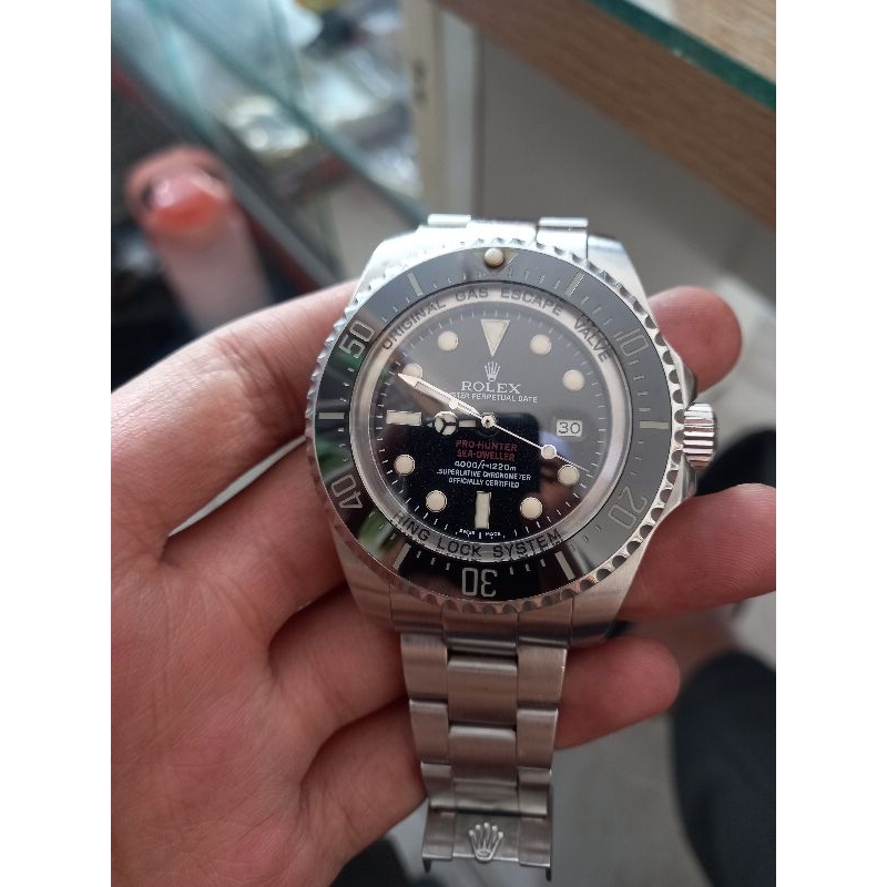 jam bekas rolex bobot berat tebal normal tanpa batre