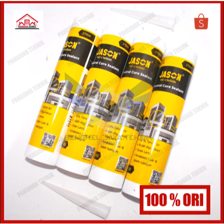 Lem Silicone NETRAL 270ml / Lem Silikon / Lem Sealant / Lem Kaca Tahan Air JASON