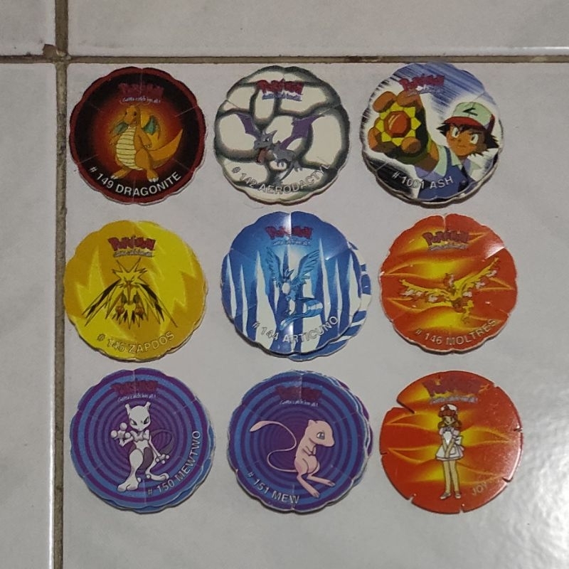 1 Pcs Koin Coin Pokemon Tazos Chiki Balls Spin Smash Langka Pilih Sendiri