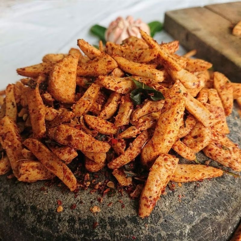 

BASRENG DAUN JERUK dapat 3 bungkus basreng pedas termurah