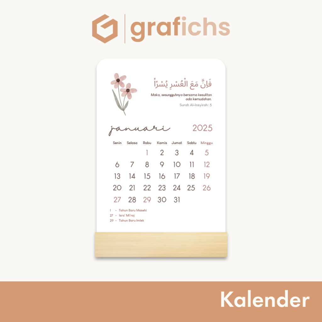 

Kalender 2025 Aesthetic Minimalis GIKL05 by Grafichs