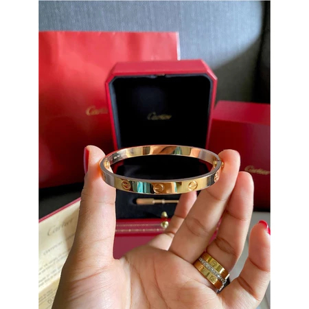 17K EMAS ASLI /COD ❤️Car**tie* Gelang emas mawar klasik emas