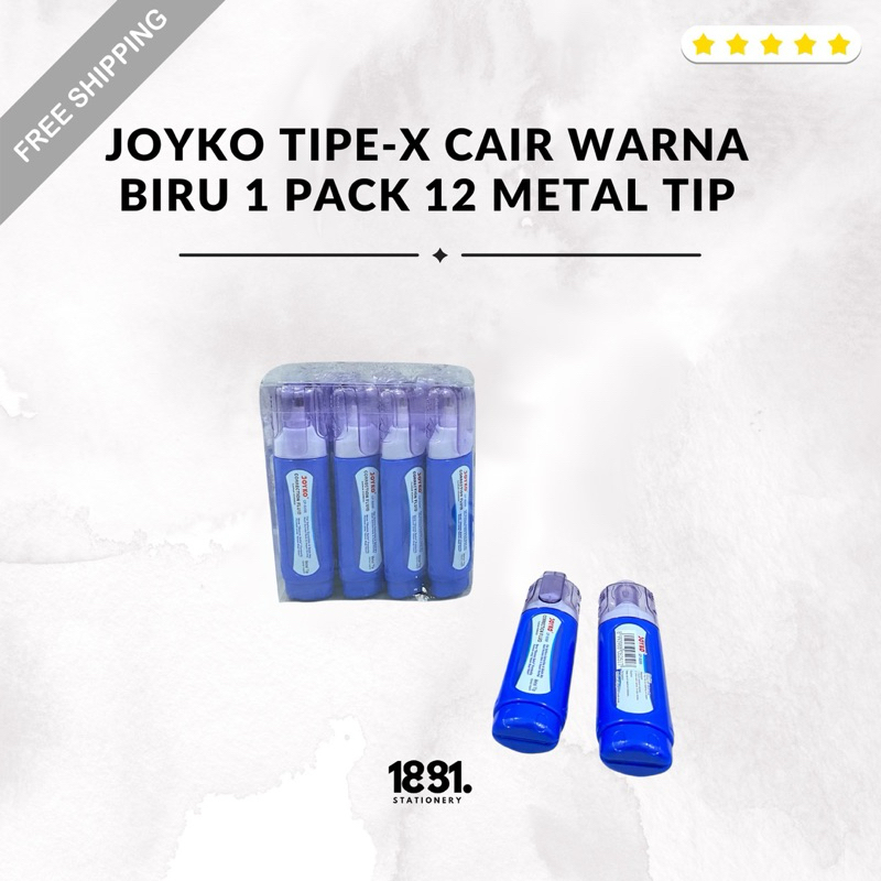 

Joyko Tipe-x Cair Cf-S209 Biru | Joyko Tipe-X Cair Metal Tip | Joyko Tipe-X Cair 12 Pcs