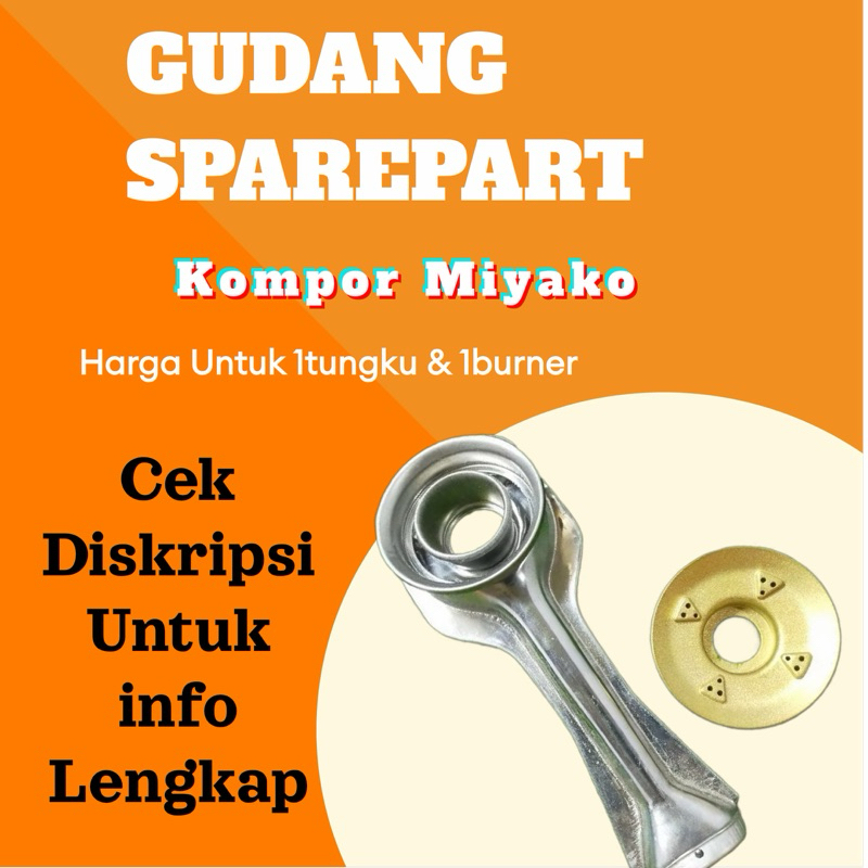 TUNGKU SET BURNER KOMPOR GAS MIYAKO KG 101C & KG 11C