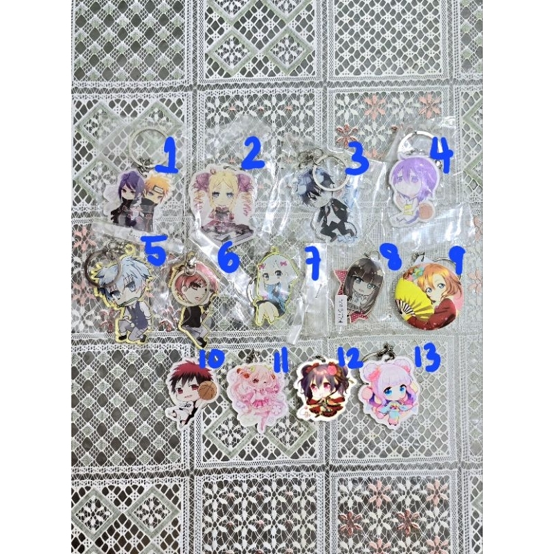 Anime Keychain Keyring Gantungan Akrilik