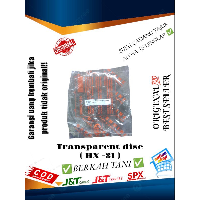 sperpart tajuk/suku cadang tajuk alpha alat tanam jagung Hx 31