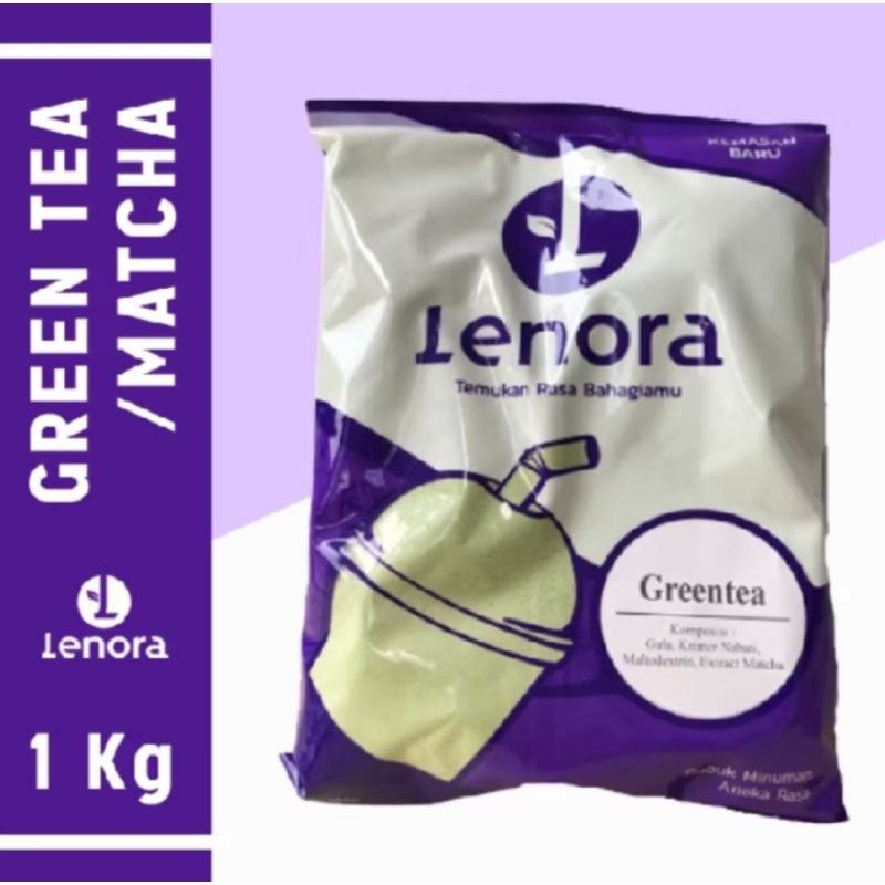 

LENORA Bubuk minuman GREENTEA/MATCHA/Serbuk minuman /Powder drink Rasa Greentea/Matcha Berat 1 kg