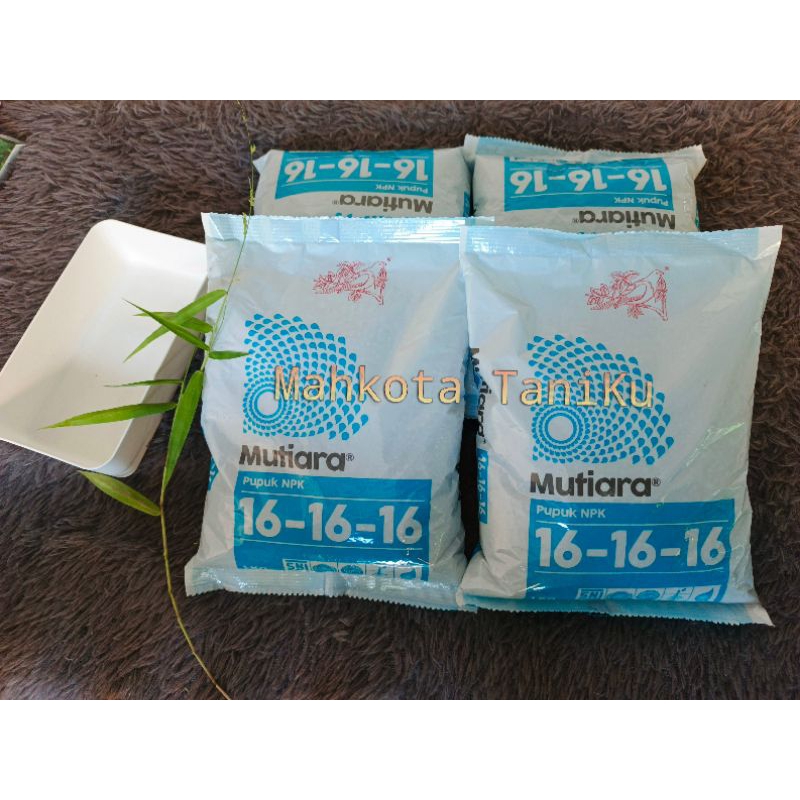 PUPUK NPK MUTIARA 16-16-16 ASLI - ISI 1KG